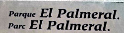 Eingangsschild El Palmeral 250