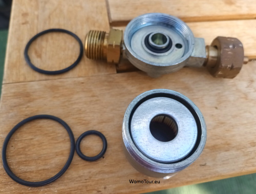 Gasfilter demontiertW